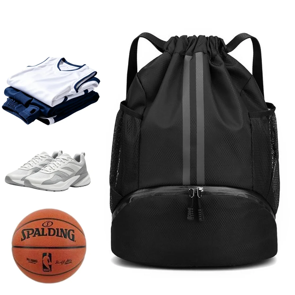 Sneakers - Zaino sportivo con coulisse, borsa da