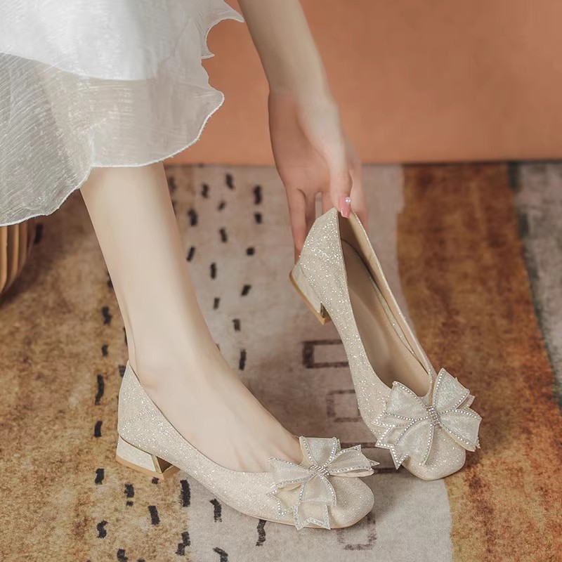 Women'S Shoes - Scarpe da sposa basse con suola