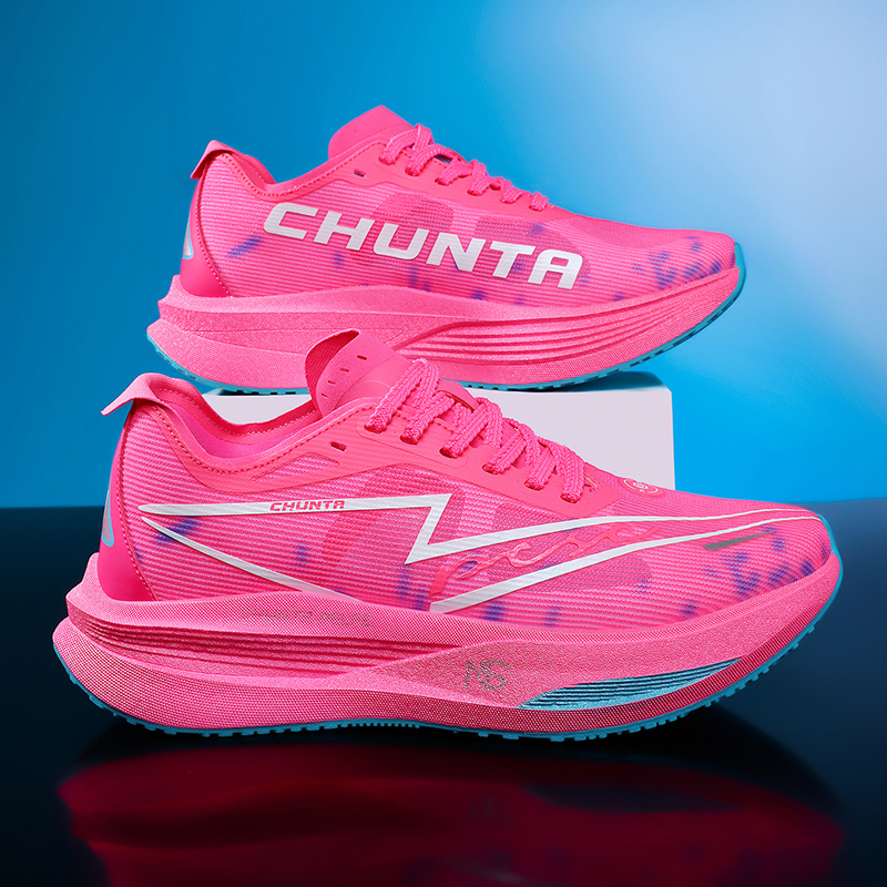Breathable Mesh Athletic Shoes - Scarpe da Corsa con Piastra in