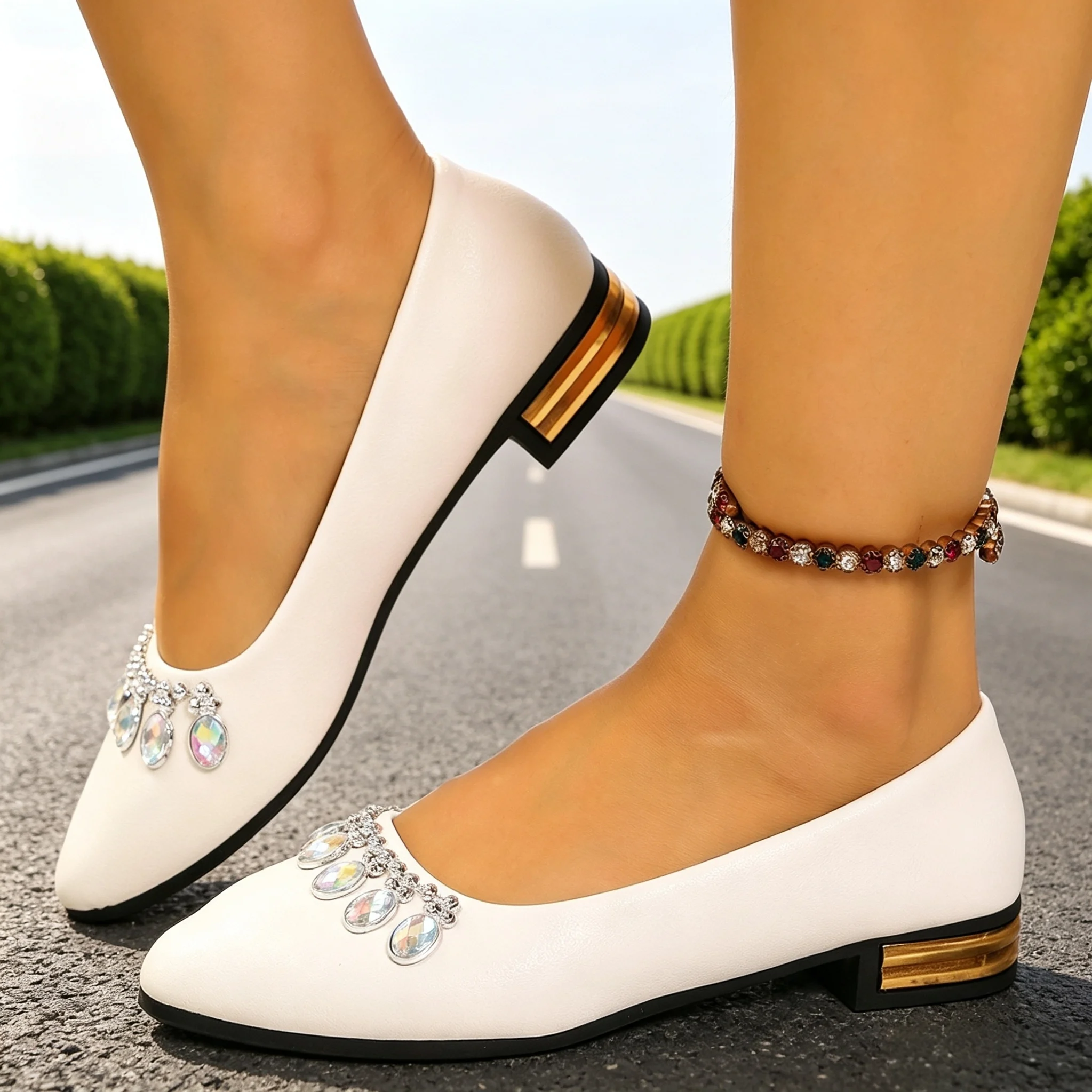 Sneakers - Scarpe Basse da Donna a Punta,