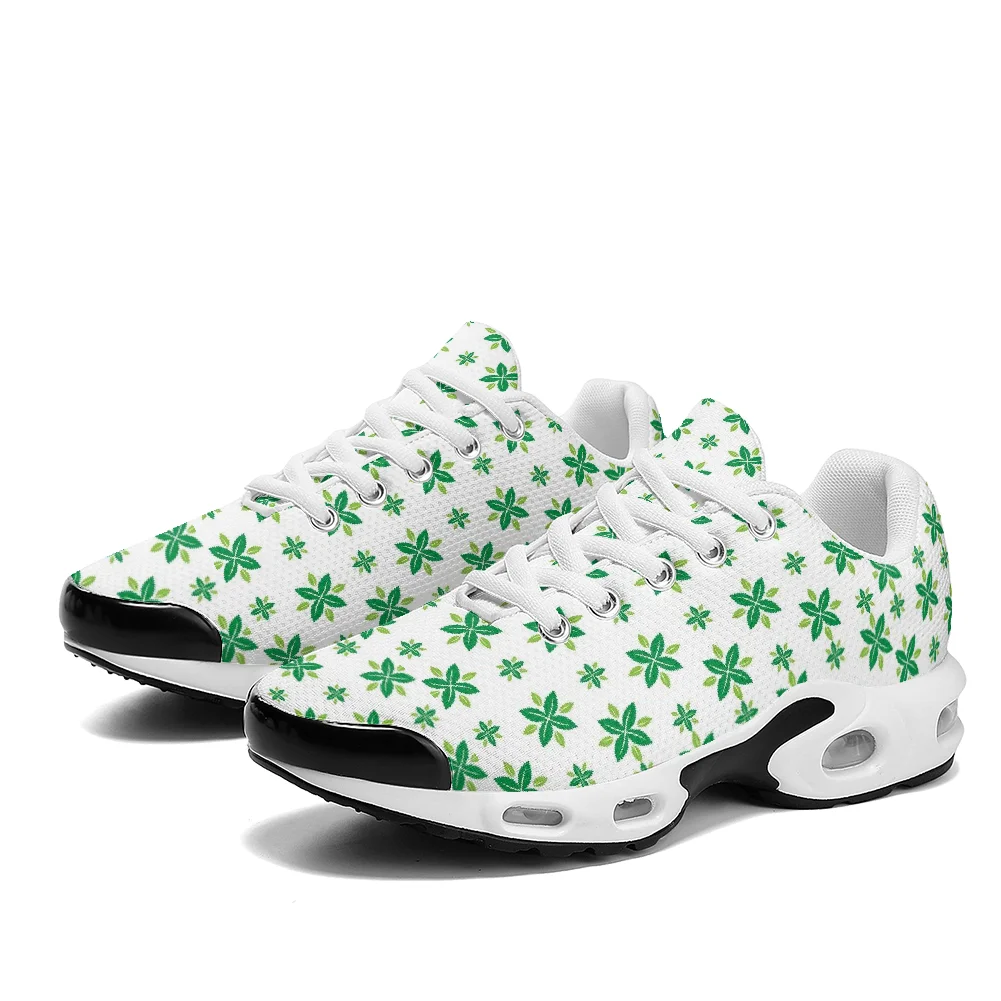 Breathable Mesh Athletic Shoes - Scarpe casual con stampa a quadrifoglio,