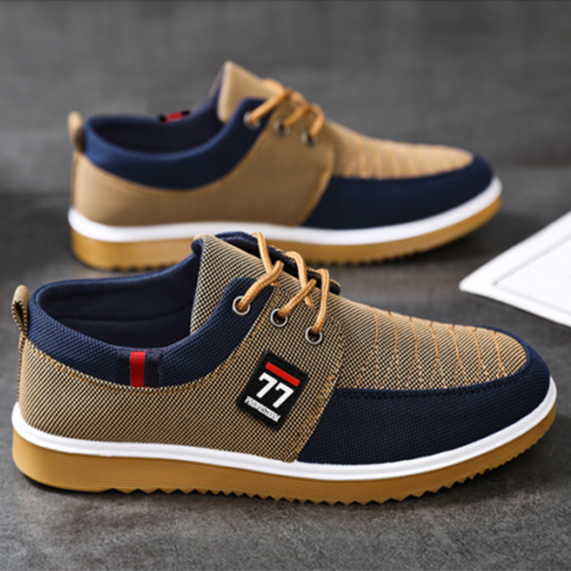 Nuove scarpe da uomo alla moda - Knit Fabric Lace Up Sneakers recensione e prezzo