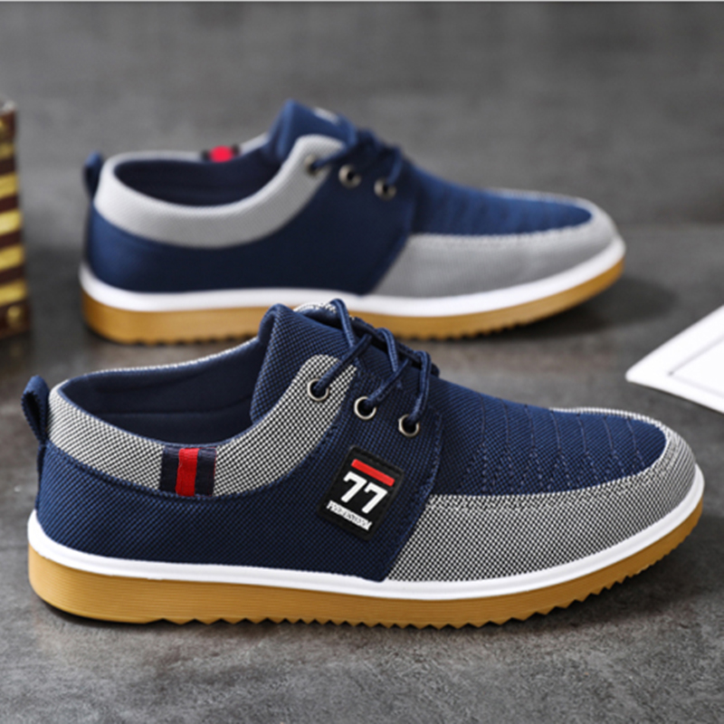 Nuove scarpe da uomo alla moda - Knit Fabric Lace Up Sneakers recensione e prezzo
