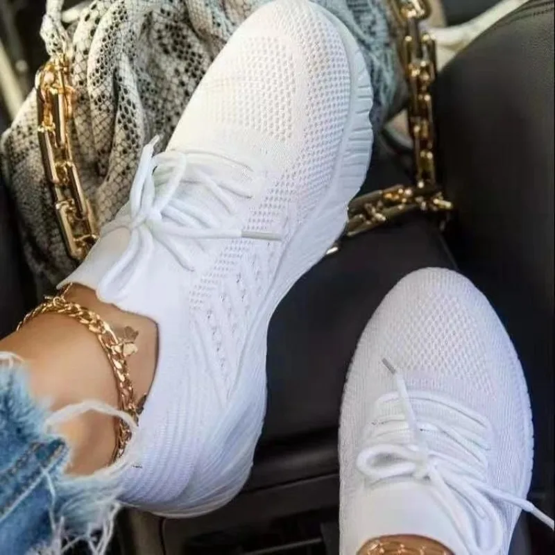 Sneakers Casual da Donna in Ma - Knit Fabric Lace Up Sneakers recensione e prezzo