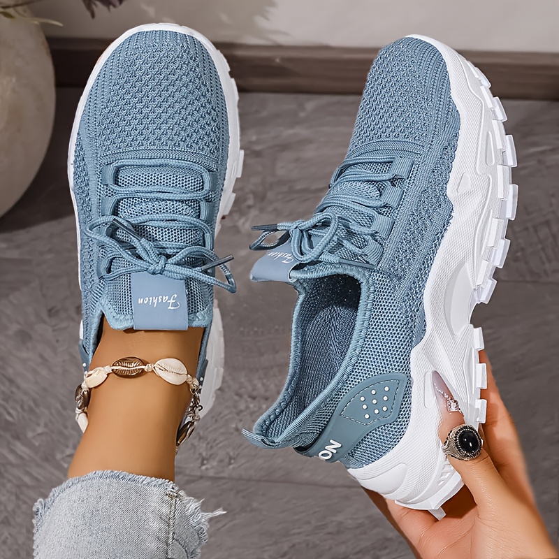 Scarpe da ginnastica in maglia - Knit Fabric Lace Up Sneakers recensione e prezzo